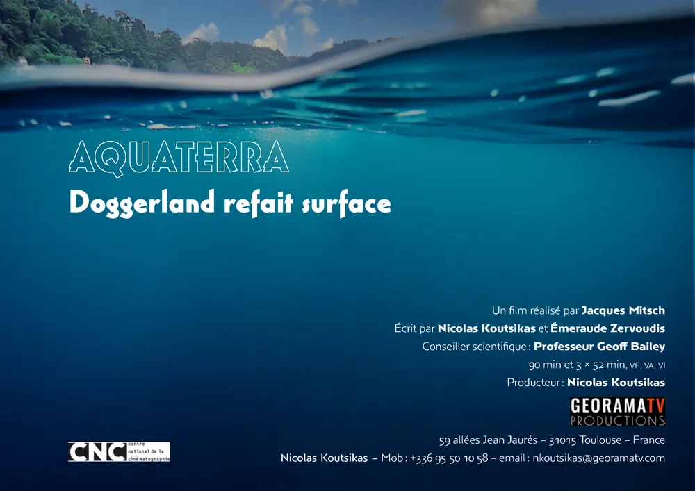 Page du dossier de présentation Aquaterra, Doggerland refait surface, page 1/18