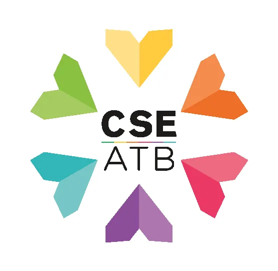 Logo du CSE de l’aéroport Toulouse-Blagnac, version carrée