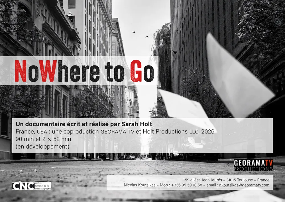 Page du dossier de présentation NoWhere to Go, page 1/13