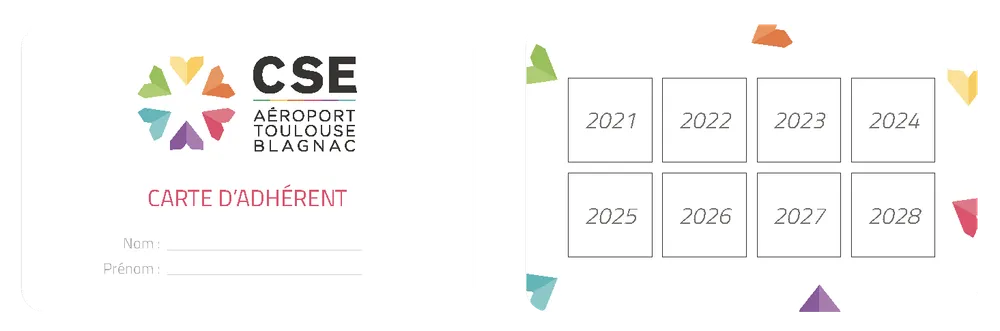 Carte adhérent du CSE