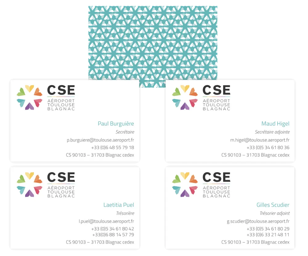 Carte de visite du CSE de l’aéroport Toulouse-Blagnac
