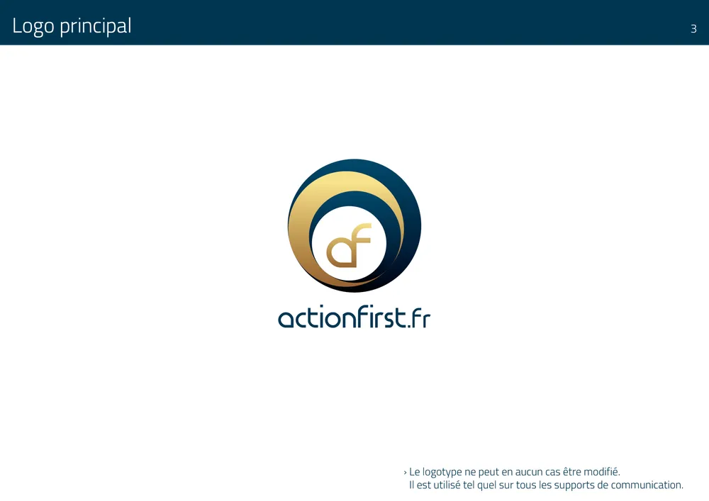 Le logo principal, création graphique