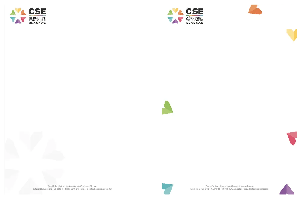 Papier à en-tête du CSE de l’aéroport Toulouse-Blagnac