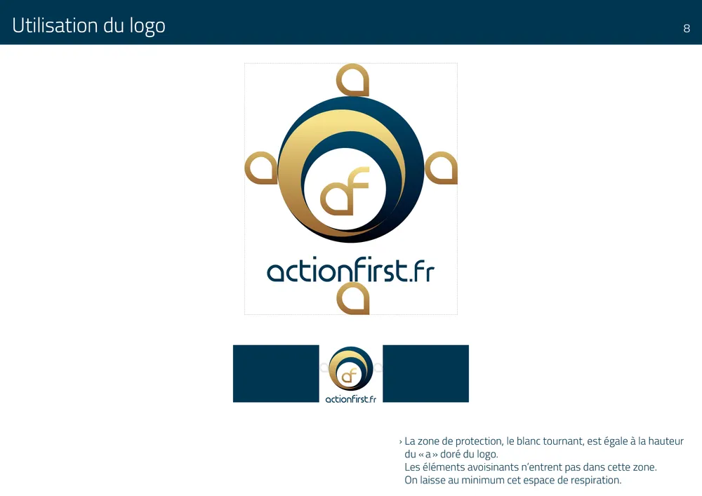 La zone de protection du logo, graphisme Toulouse