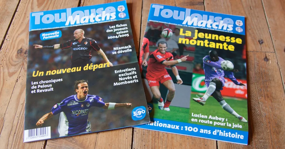 Direction artistique, nouveau graphisme, nouvelle couverture mise en page du magazine Toulouse Matchs