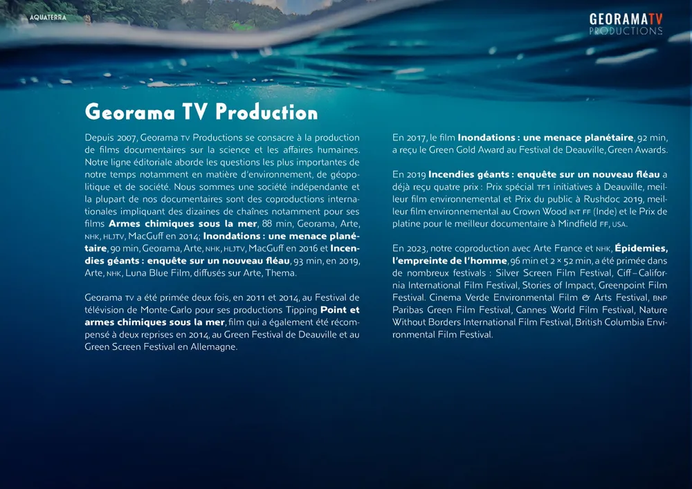 Page du dossier de présentation Aquaterra, Doggerland refait surface, page 18/18