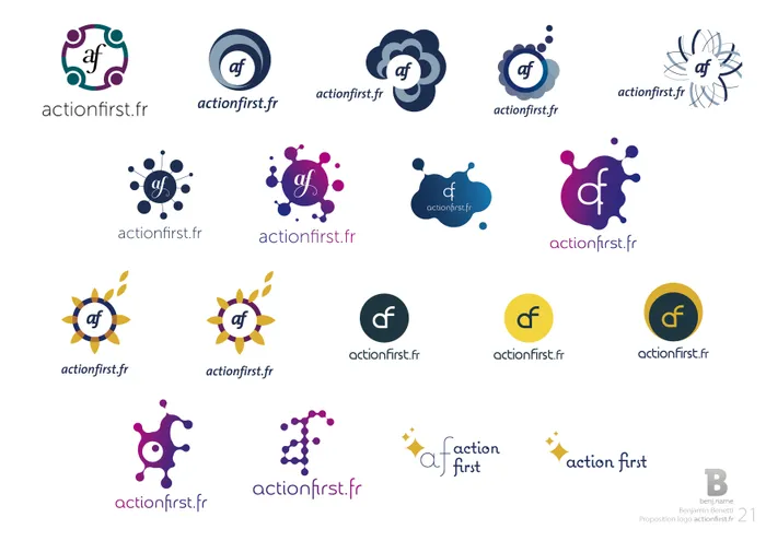 Des expérimentations pour le nouveau logo Action First