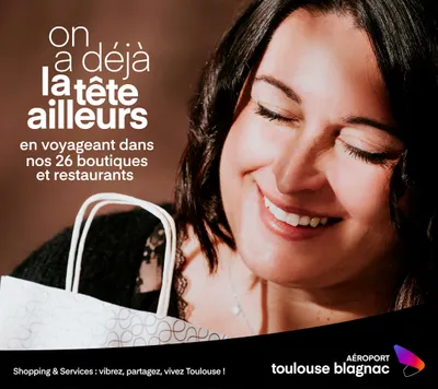 Publicité animée aéroport Toulouse-Blagnac, campagne 2024