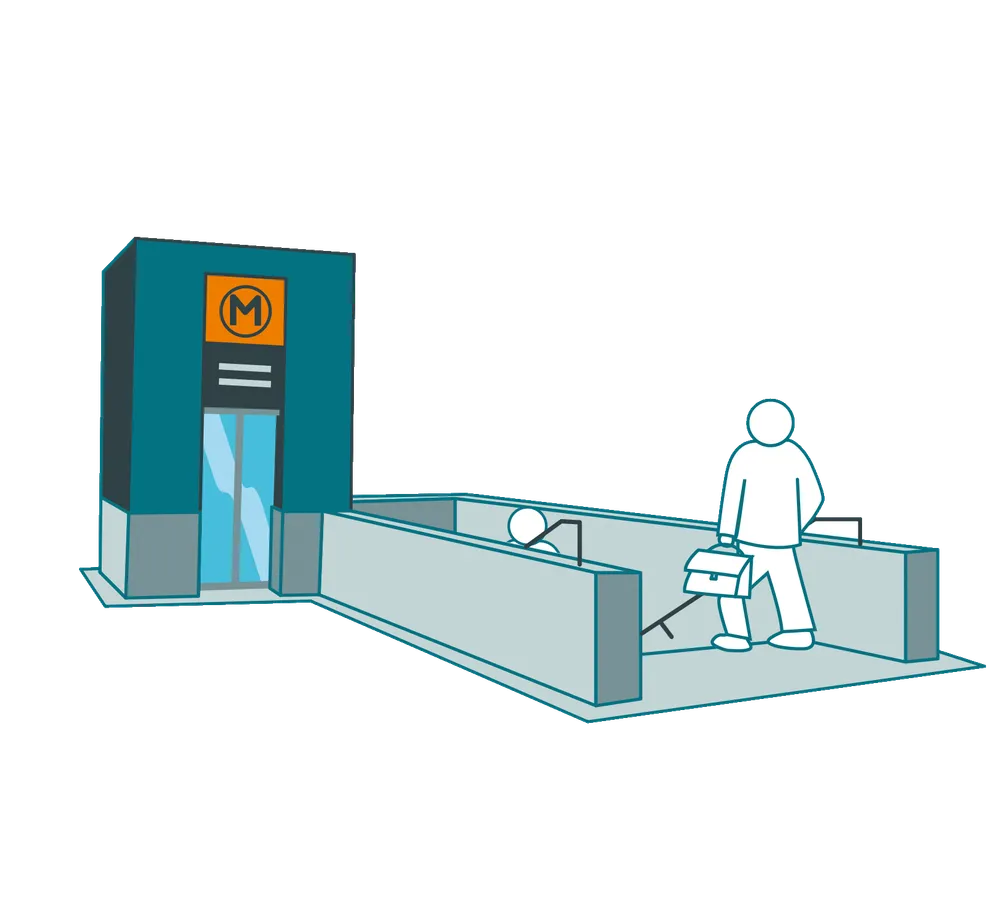 Illustration du métro pour le CNDP
