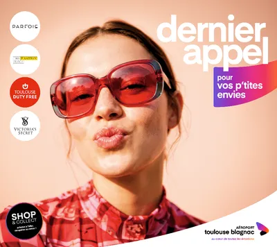 Les publicités 2026 pour les boutiques de l’aéroport Toulouse-Blagnac