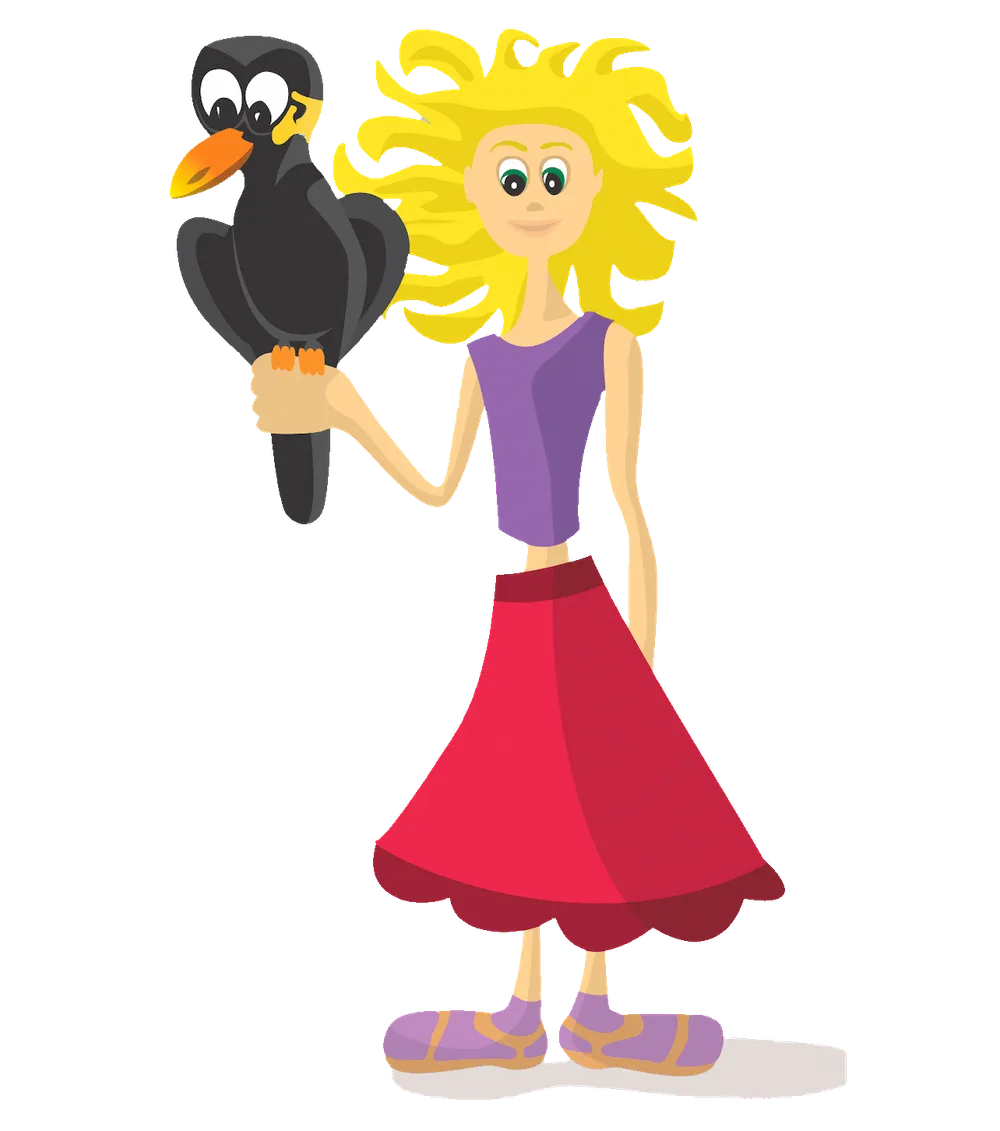 Luna, illustration pour livre enfants