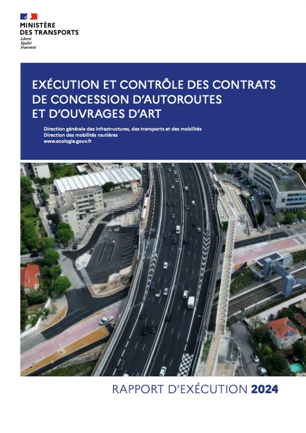 Couverture du rapport d'exécution 2024 du ministère des Transports